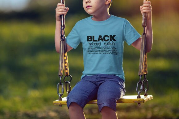 Black Mixed with Pride Quote SVG