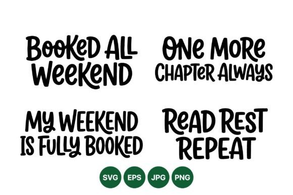 Book Lover Quote SVG Pack Graphics