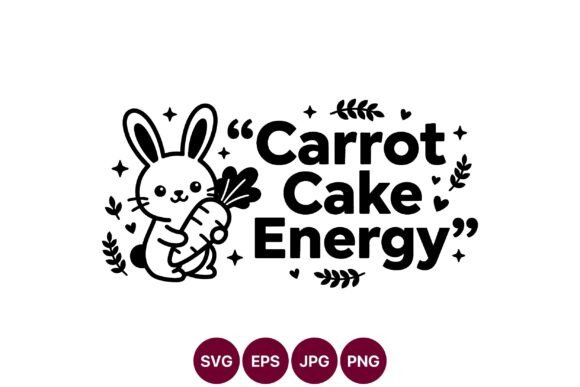 Cute Bunny Carrot Quote SVG: Playful Graphics & Illustrations for Content Publishers