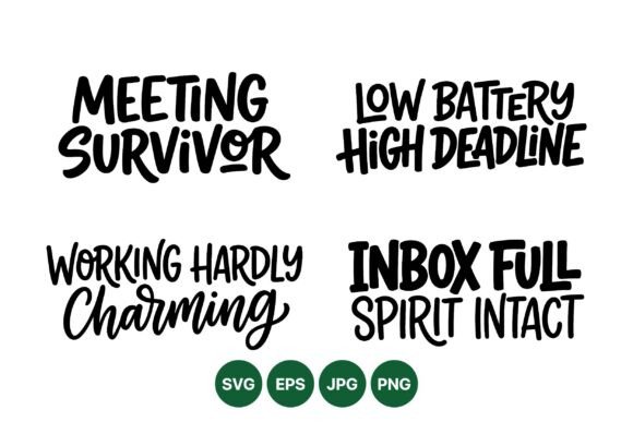 Funny Office Quote Graphics for Crafting