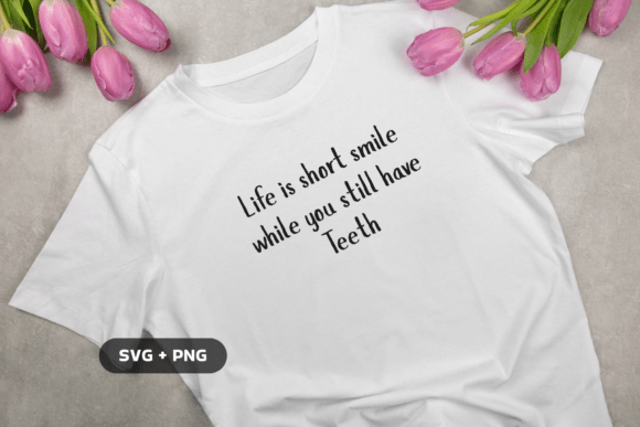 Life Is Short SVG for Embroidery