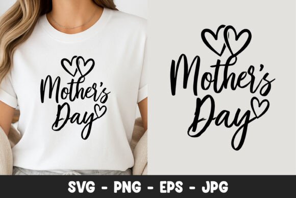 Mothers Day Heart Script Quote Graphics