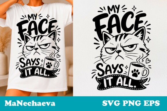 Sarcastic Cat Quote SVG for T-Shirt Designs