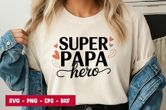 Super Papa Hero Quote Graphics for Branding