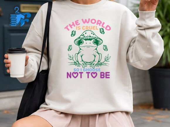 Whimsical Frog Quote SVG: A Graphic for T-Shirt Designs